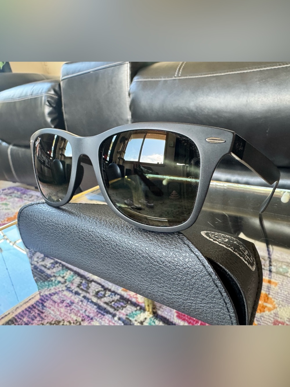 Ray-Ban Matte Black Wayfarer Liteforce Sunglasses